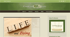 Desktop Screenshot of communionchapelefca.org