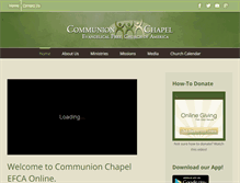 Tablet Screenshot of communionchapelefca.org